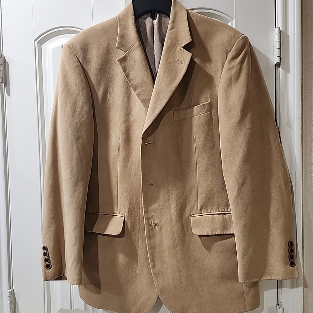 Classic Tan Men's Suede Blazer